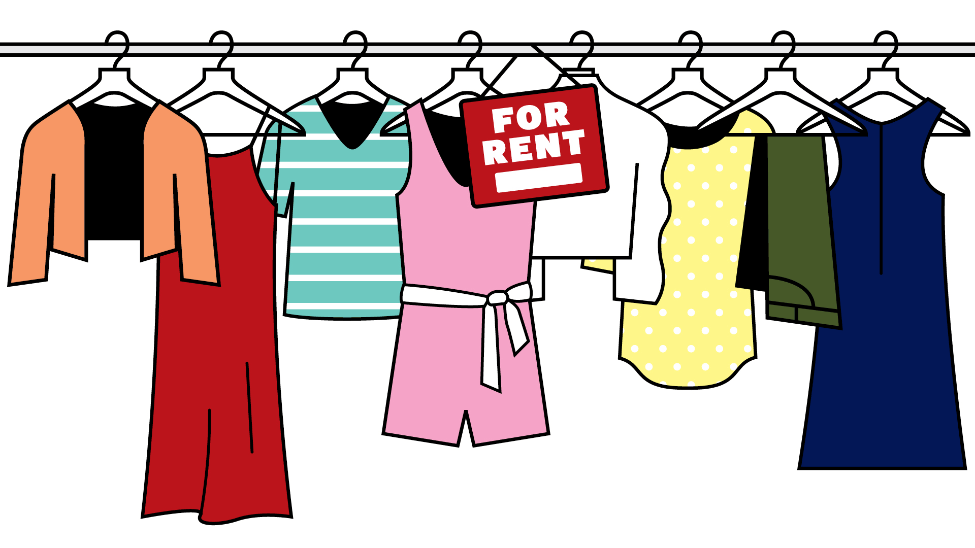 Clothes for rent gif